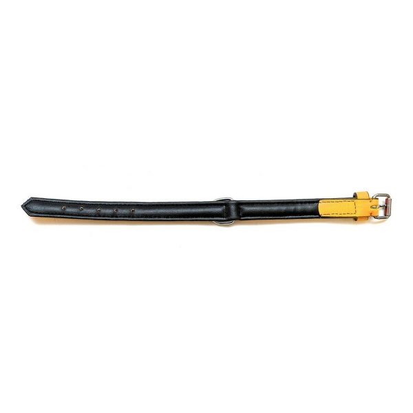 Hondenhalsband Gloria Gestoffeerd Geel (40 cm) (40 x 2 cm)