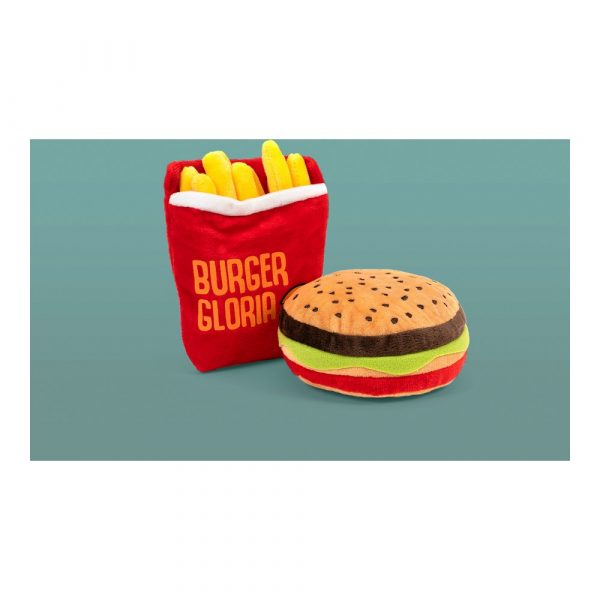 Hondenspeelgoed Gloria Hamburdog 14 x 6 cm Hamburgers