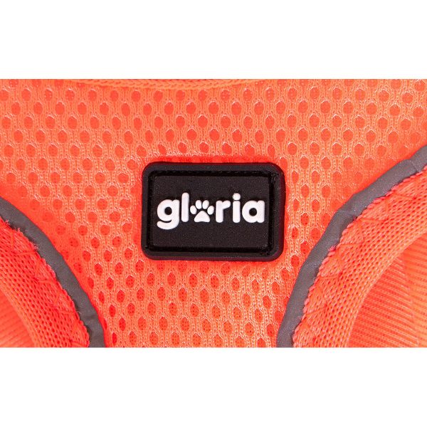 Hondentuigje Gloria Trek Star 32,8-35,4 cm 45-47 cm Oranje M