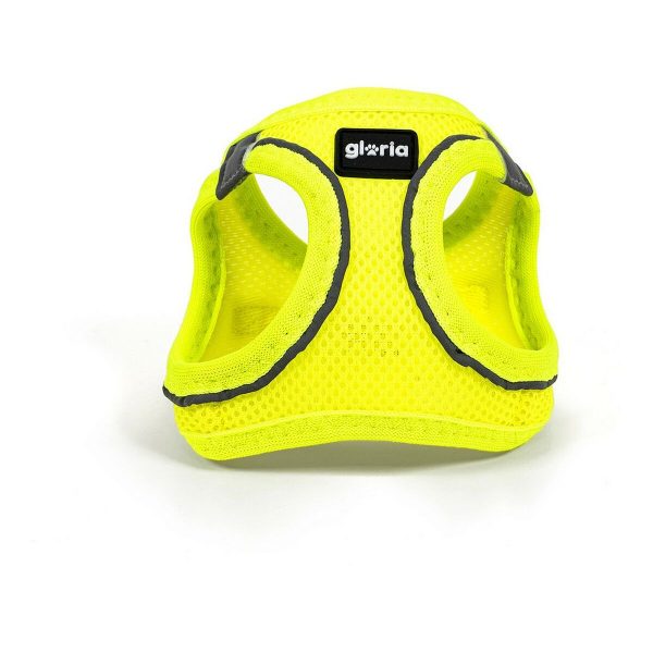 Hondentuigje Gloria Air Mesh Trek Star Verstelbaar Geel L (33,4-35 cm)