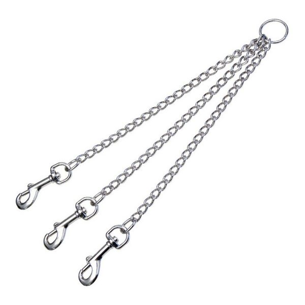 Koppeling voor 3-hondenriem Gloria 3mm x 38 cm