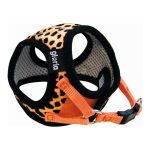 Hondentuigje Gloria Luipaard 17-22 cm Oranje Maat XS