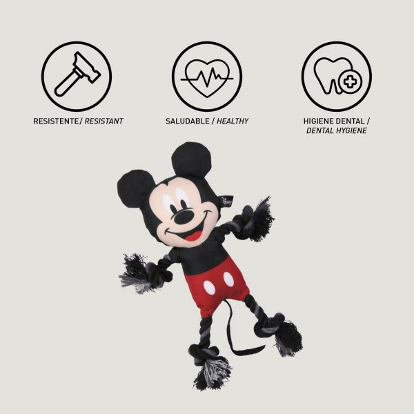 Hondenspeelgoed Mickey Mouse Zwart