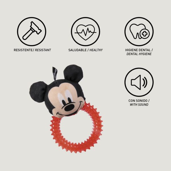 Hondenspeelgoed Mickey Mouse   Rood
