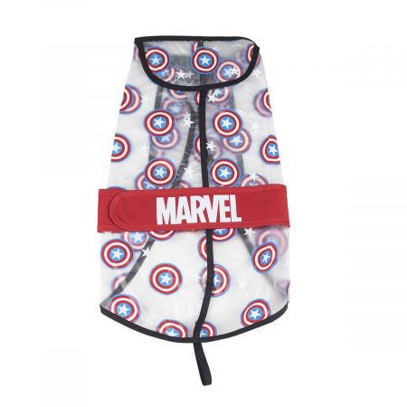 Hondenregenjas The Avengers Transparant Rood S