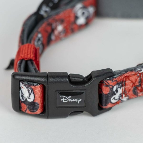 Hondenhalsband Minnie Mouse M/L Rood