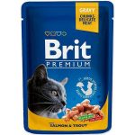 Kattenvoer Brit Pouches Family Plate Kip Pauw Kalfsvlees Kabeljauw 12 x 100 g