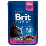 Kattenvoer Brit Pouches Family Plate Kip Pauw Kalfsvlees Kabeljauw 12 x 100 g