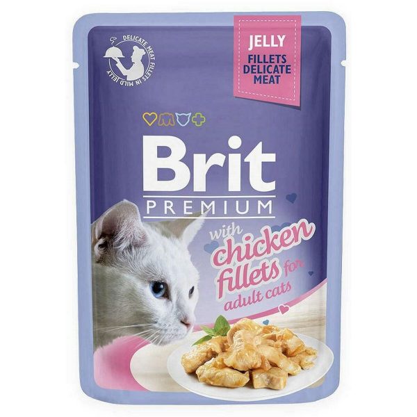 Kattenvoer Brit Premium Kip Zalm Kalfsvlees 12 x 85 g