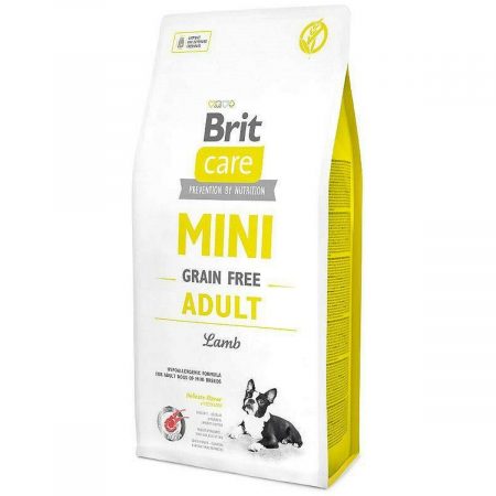 Voer Brit Care Mini Grain Free Volwassen Lam 7 kg