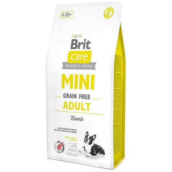 Voer Brit Care Mini Grain Free Volwassen Lam 7 kg