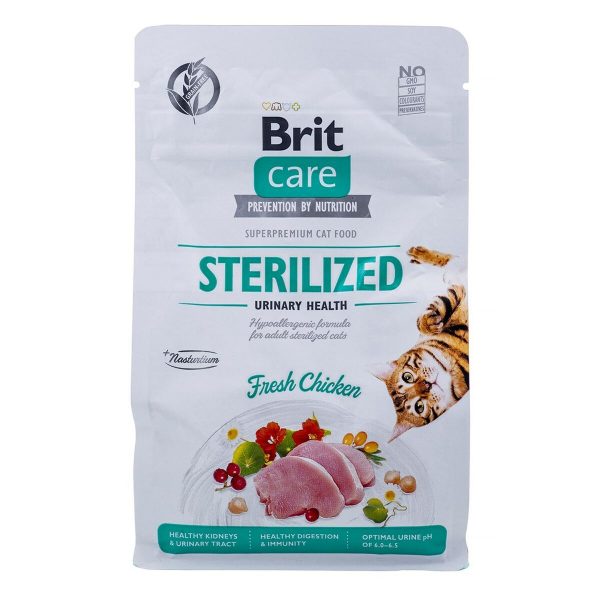 Kattenvoer Brit Care Grain-Free Sterilized Urinary Volwassen Kip 400 g