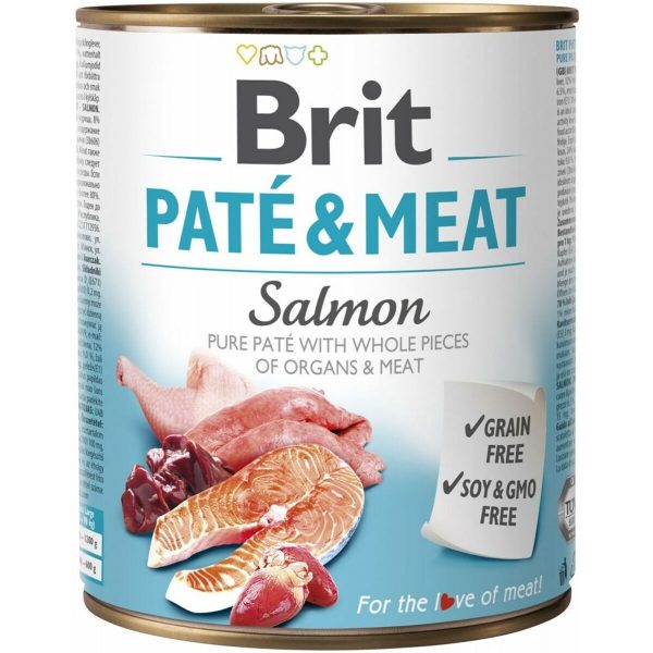 Natvoer Brit                                 Kip Zalm 800 g