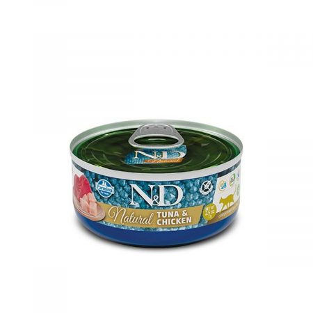Kattenvoer Farmina N&D Natural Kip Tonijn 140 g