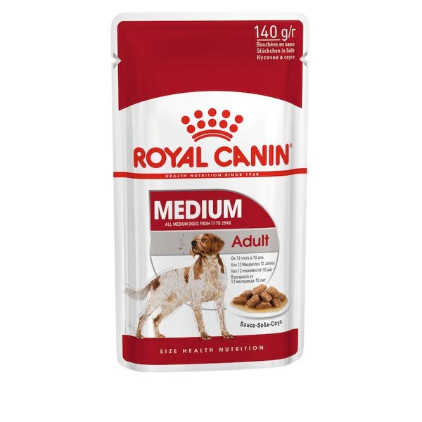 Natvoer Royal Canin Medium Adult 10 x 140 g