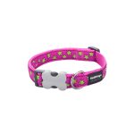 Hondenhalsband Red Dingo Stars 20-32 cm Roze Rood