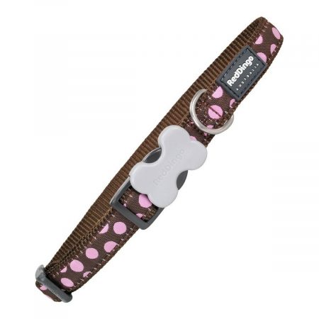 Hondenhalsband Red Dingo Style Roze Schoonheidsvlekjes (2 x 31-47 cm)