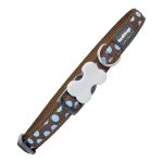 Hondenhalsband Red Dingo Blauw Bruin Schoonheidsvlekjes (1,5 x 24-36 cm)