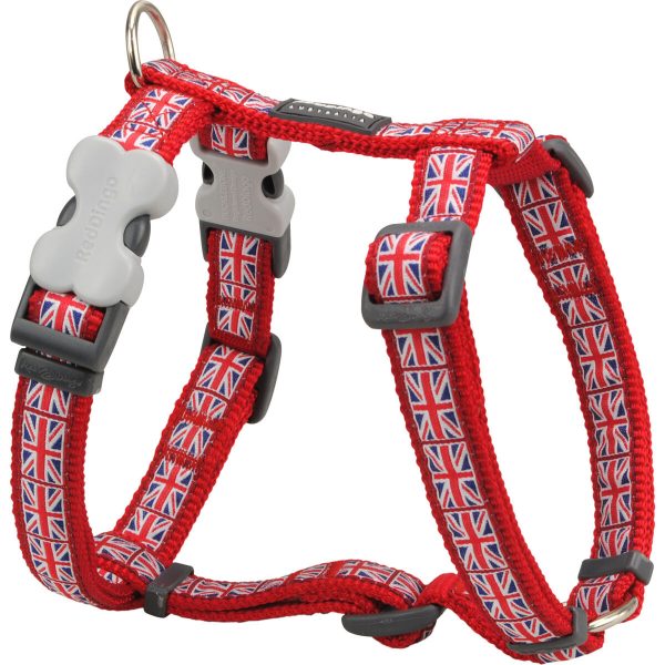 Hondentuigje Red Dingo STYLE UNION JACK FLAG 45-66 cm Rood 36-59 cm
