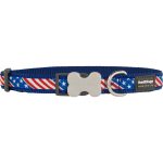Hondenhalsband Red Dingo US Flag 20-32 cm Blauw