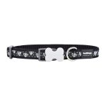 Hondenhalsband Red Dingo STYLE DIAMOND Zwart 31-47 cm