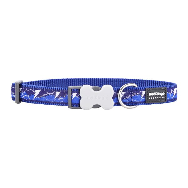 Hondenhalsband Red Dingo STYLE LIGHTNING Marineblauw