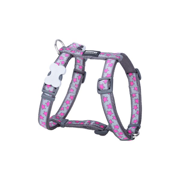 Hondentuigje Red Dingo STYLE HOT PINK ON COOL GREY 45-66 cm 36-59 cm