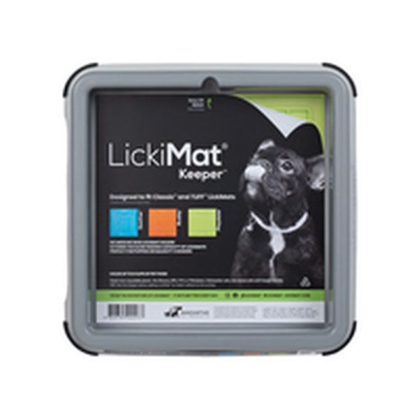 Voerbak voor honden Lickimat Indoor Keeper Grijs Polypropyleen