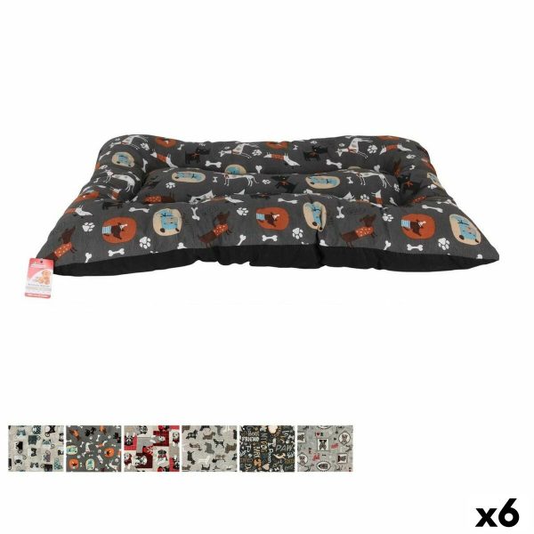 Hondenbed MCT mascotas Textiel 100 x 70 x 9 cm (6 Stuks)