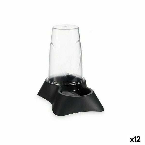 Dierenvoederbak Transparant Antraciet Polypropyleen 650 ml 12,5 x 18 x 19 cm