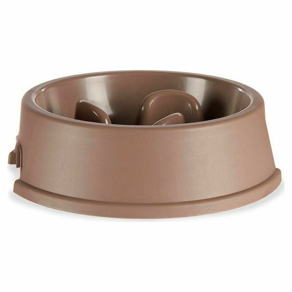 Anti-schrok voerbak Beige Plastic (27 x 7,5 x 27 cm) (12 Stuks)
