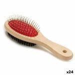 Hondenkam Zwart 22 x 7 x 6 cm Hout (24 Stuks)