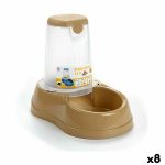Voerbak voor honden Stefanplast Beige Plastic 1,5 L 18,5 x 22,5 x 29 cm (8 Stuks)