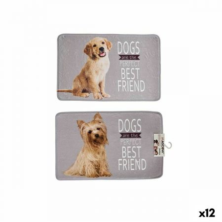 Kleed voor honden Grijs 45 x 0,5 x 69 cm (12 Stuks)