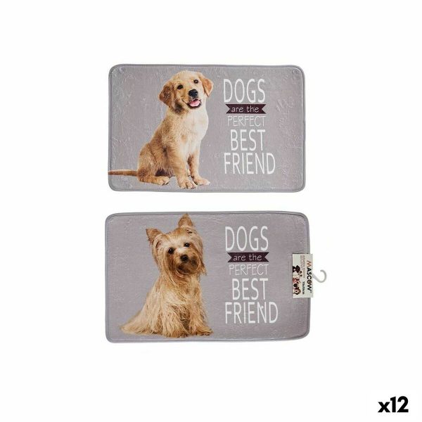 Kleed voor honden Grijs 45 x 0,5 x 69 cm (12 Stuks)