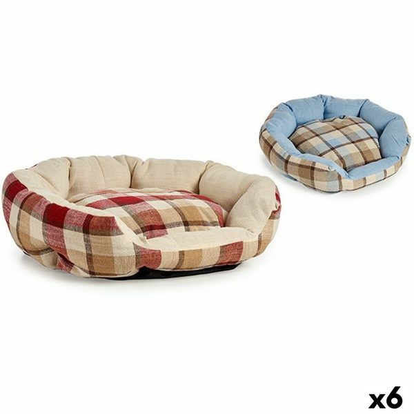 Hondenbed Geruit 48 x 18 x 58 cm (6 Stuks)