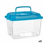 Vissenkom Met handvat Medium Blauw Plastic 3 L 17 x 16 x 24 cm (12 Stuks)