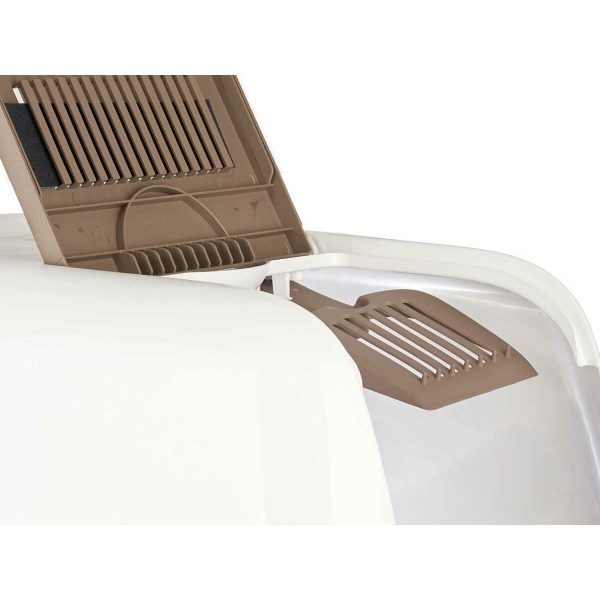 Kattenbak Wit Beige Plastic 39,7 x 57 x 39 cm (6 Stuks)