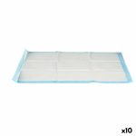 Zindelijkheidstraining-pads voor honden 60 x 90 cm Blauw Wit Papier Polyethyleen (10 Stuks)