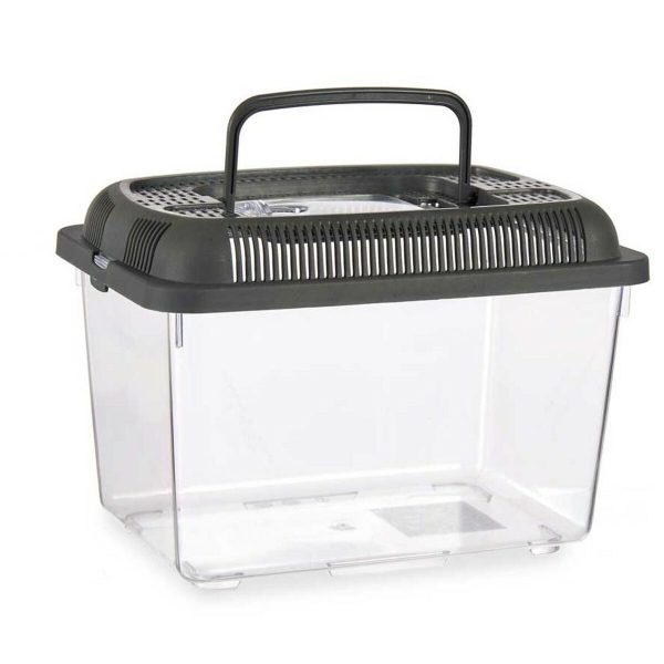 Vissenkom Met handvat Groot Grijs Plastic 7 L 20 x 20 x 30 cm (8 Stuks)