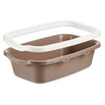 Kattenbak Wit Beige Plastic 38 x 16 x 58,5 cm (11 Stuks)
