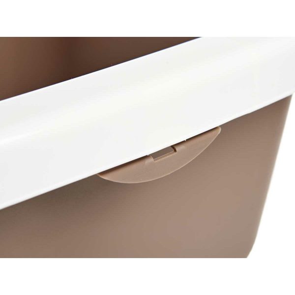 Kattenbak Wit Beige Plastic 38 x 16 x 58,5 cm (11 Stuks)