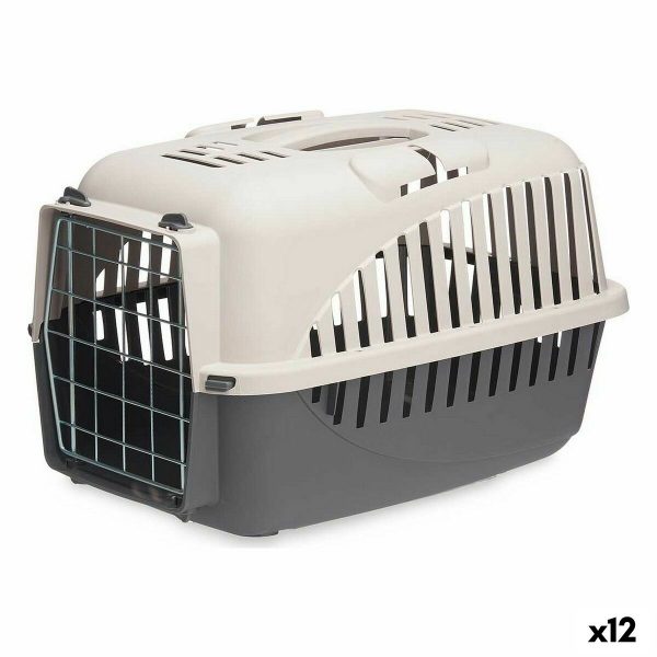 Draagmand 46,5 x 32 x 32 cm Grijs Antraciet (12 Stuks)