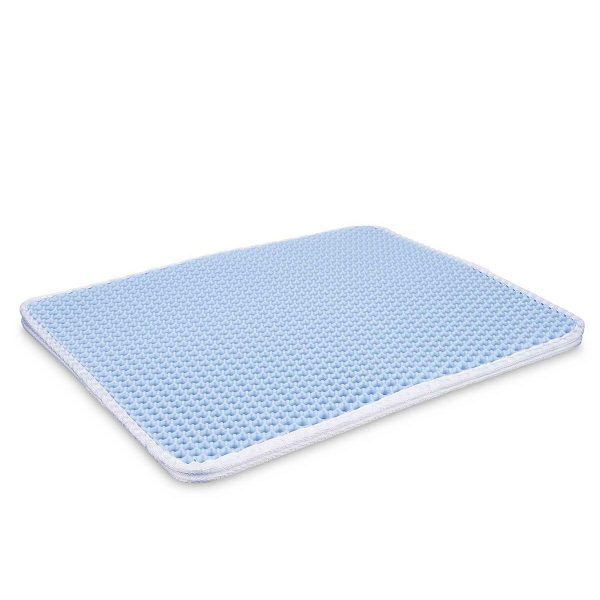 Mat voor kattenbak Blauw 50 x 40 x 1,5 cm (12 Stuks)