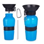 Waterdrinkfles voor Honden Blauw Zwart Metaal Plastic 500 ml