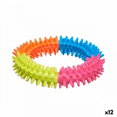 Hondenspeelgoed Steunring Siliconen 12,5 x 2,5 x 12,5 cm (12 Stuks)