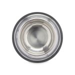 Voerbak voor honden Zilverkleurig Grijs Rubber Metaal 22 x 6 x 22 cm (12 Stuks)