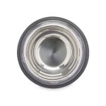 Voerbak voor honden Zilverkleurig Grijs Rubber Metaal 35 x 0,03 x 25 cm (24 Stuks)