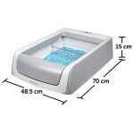 Kattenbak PetSafe Zelfreinigend 15 x 70 x 48,5 cm Wit Plastic